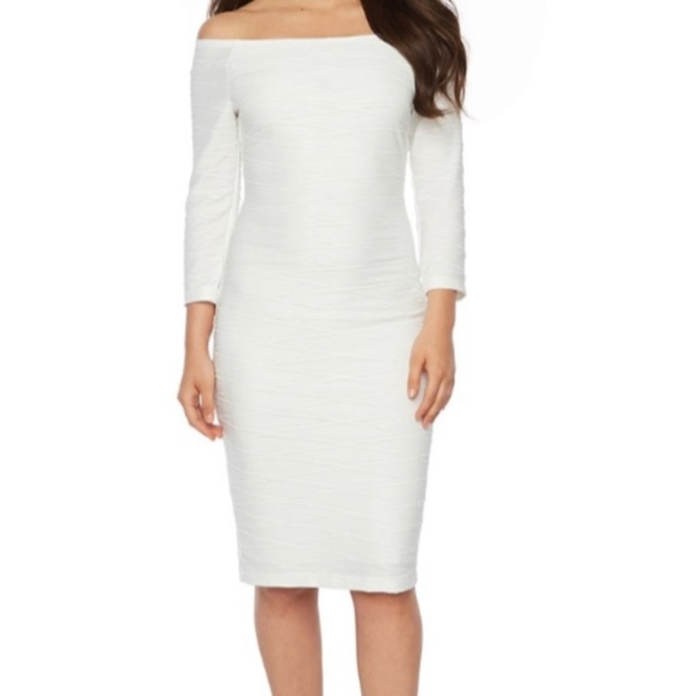 White off the shoulder dress
